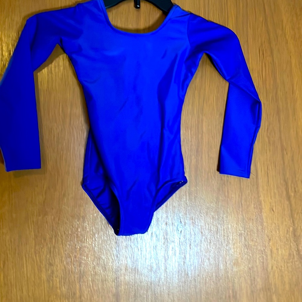 Blue body suit